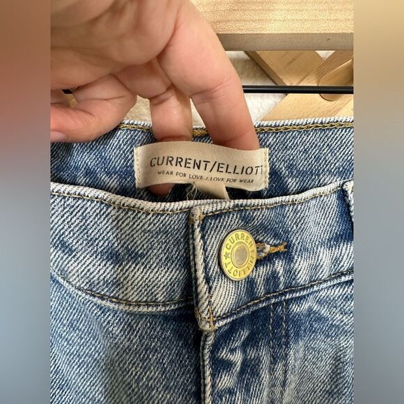 Current Elliot Soulmate High Rise Slim Straight Leg Jean Camino Blue Sz 25 - Picture 6 of 12